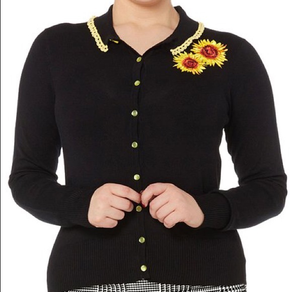 Voodoo Vixen Sweaters - Voodoo Vixen Sunflower Cardigan